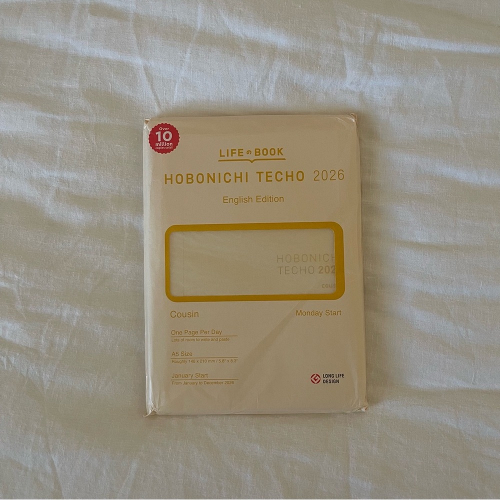 2026 A5 Hobonichi Cousin Techo Planner